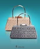 Metal Frame with Shiny Evening Bag