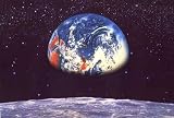 EARTH/MOON WALL MURAL