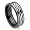 Black Tungsten Carbide Laser Engraved Celtic Wedding Band Ring Sz 6.0 SN#173