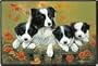 Fiddler's Elbow Border Collie Family Porch Doormat