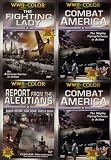 WWII In Color (4 Pack) Report From The Aleutians, The Fighting Lady, Thunderbolt, Combat America