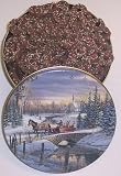 Scott's Cakes Mini Chocolate Covered Pretzels with Christmas Color Non-Pareils in a Sleigh Ride Tin