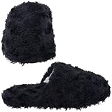 Chatties Black Slippers for Women S/5-6