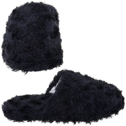 Chatties Black Slippers for Women