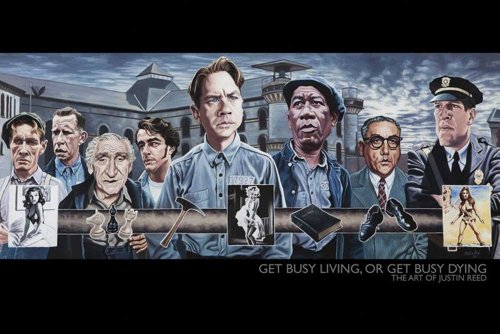 Empire 534286 Justin Reed - Get Busy Living, Or Get Busy Dying - Shining Film Poster - Max Preisvergleich