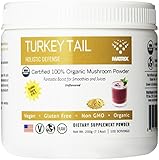 Mushroom Matrix Turkey Tail Organic Powder, 7.14 Ounce