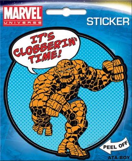  Marvel Comics Thing It's Clobberin' Time Die Cut Sticker 45190S