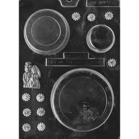 3-TIERED WEDDING CAKE, BOTTO Miscellaneous Candy Mold Chocolate