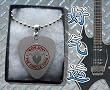 Bon Jovi Circle Tour Metal Guitar Pick Necklace Boxed