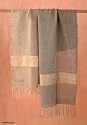 Alpaca wool and silk shawl, 'Sand Breeze'