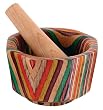 HIC Porcelain Octaganol Mortar and Pestle 3.5-inch