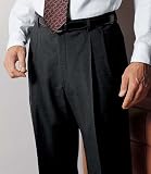 Business Express Pleated Trousers Big or Tall