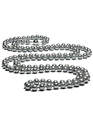 Blue Pearls - 36in silver cultured pearl Necklace! - BPS 0005 L