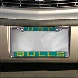 South Florida Bulls Chrome License Plate Frame