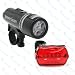 5 Led Bike Bicycle Headlight Torch & Tail Rear Flashlight Set