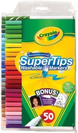 Crayola 50ct Washable Super Tips with Silly Scents