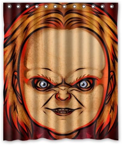New 2014 Fashion Hot Sale Chucky Doll waterproof shower curtain 60x72 Inch