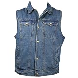 Men’s Medium Blue Denim Vest – Size : XL