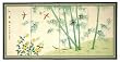 Asian D&eacute;cor & Gifts - 36" x 72" Bamboo & 5 Birds Chinese Art Oriental Wall Screen Painting