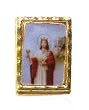 Lapel Pin - Saint Barbara - Clear Covering - Exclusively from the Studios of Cromo NB (Milano, Italy)