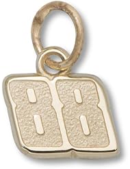Gold Plating 88 Dale Earnhardt, Jr. #88 Nascar Charm