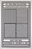 25Th Lincoln Center Film Festival 1987 by Sol Lewitt. Art Print Poster FRAME IT.. 29.5 inches width by 44.5 inches height. Highest Quality Art Poster Print