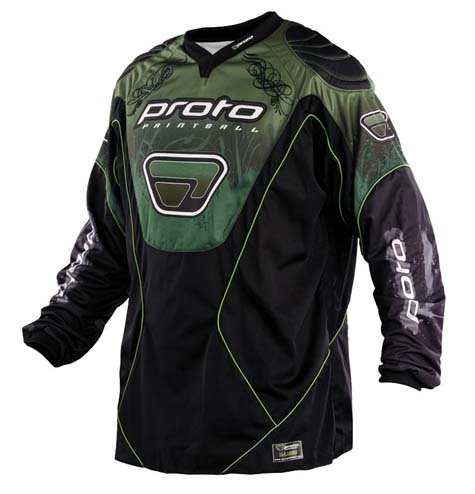Proto 07 Men's Paintball Jersey - Olive Green