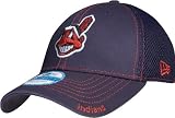 New Era Cleveland Indians Neo Fitted Baseball Cap (Small/Medium) (Navy)