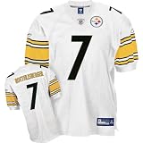 Reebok Pittsburgh Steelers Ben Roethlisberger Authentic White Jersey Size 54
