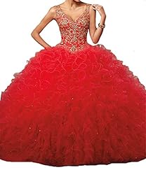 V-neck Floor Length Pageant Dress/Quinceanera Dress 
