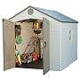 Sentinel 8 x 10 Outdoor Storage Shed With Windows, Skylights,  and Shelving, By Lifetime Products, # 60005