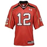 Under Armour Maryland Terrapins #12 Red NCAA Football Adult Replica Jersey