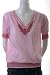 image and picture of Hanger Stripped Embroidered Smocked V-Neck Peasant Boho Fiesta Top