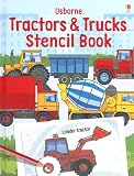 Books : Usborne Tractors & Trucks Stencil Book (Stencil Books)