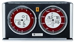Oregon Scientific FSW301A-K Modena Ferrari Speedometer Line Weather Station, Carbon Black
