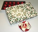 Scott's Cakes 1 lb. White Chocolate Covered Vodka Cherries in a Holly Box