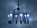 Kichler 2476BK Budapest Chandelier Black Height: 16-1/2