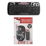 Hello Kitty 2.4GHz Wireless USB Keyboard with 2.4GHz Wireless USB Mouse