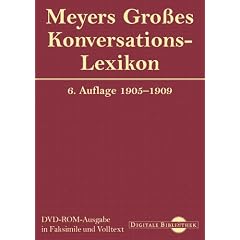Meyers Gro�es Konversationslexikon, 1 DVD-ROM F�r MS Windows 95/98/ME/NT/2000/XP oder MacOS 10.2. Faksimile und Volltext
