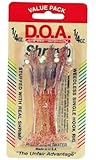 DOA FSH3-3P/368 Shrimp 3'' 1/4oz Clear/Red Glitter 3pk