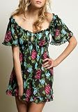 Betsey Johnson Intimates Angel Sleeve Babydoll with Matching G-String Sleepwear