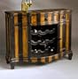 Parisian Striped Console Wine Cabinet