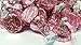 Hershey's Kisses 2 Pounds Hugs Pink & Silver Wrapping - White and Milk Chocolate