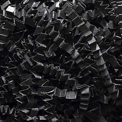 1/2 LB Crinkle Cut Paper Shred - Black