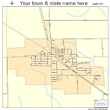 Street & Road Map of Spencer, Wisconsin WI - Printed poster size wall atlas of your home town