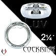 Deluxe Chrome Cockring 2 1/4"
