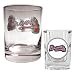 Atlanta Braves MLB Rocks Glass & Square Shot Glass Set - Primary Logo by Great American Products