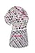 MedPro Women's Trendy Fashion Print Medical V-Neck Scrub Top with Pockets