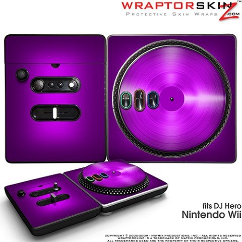 DJ Hero Skin Colorburst Purple fits Nintendo Wii DJ Heros (DJ HERO NOT INCLUDED)