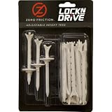 New Zero Friction Lock N Drive 3 1/4" Golf Tees 3-Pack